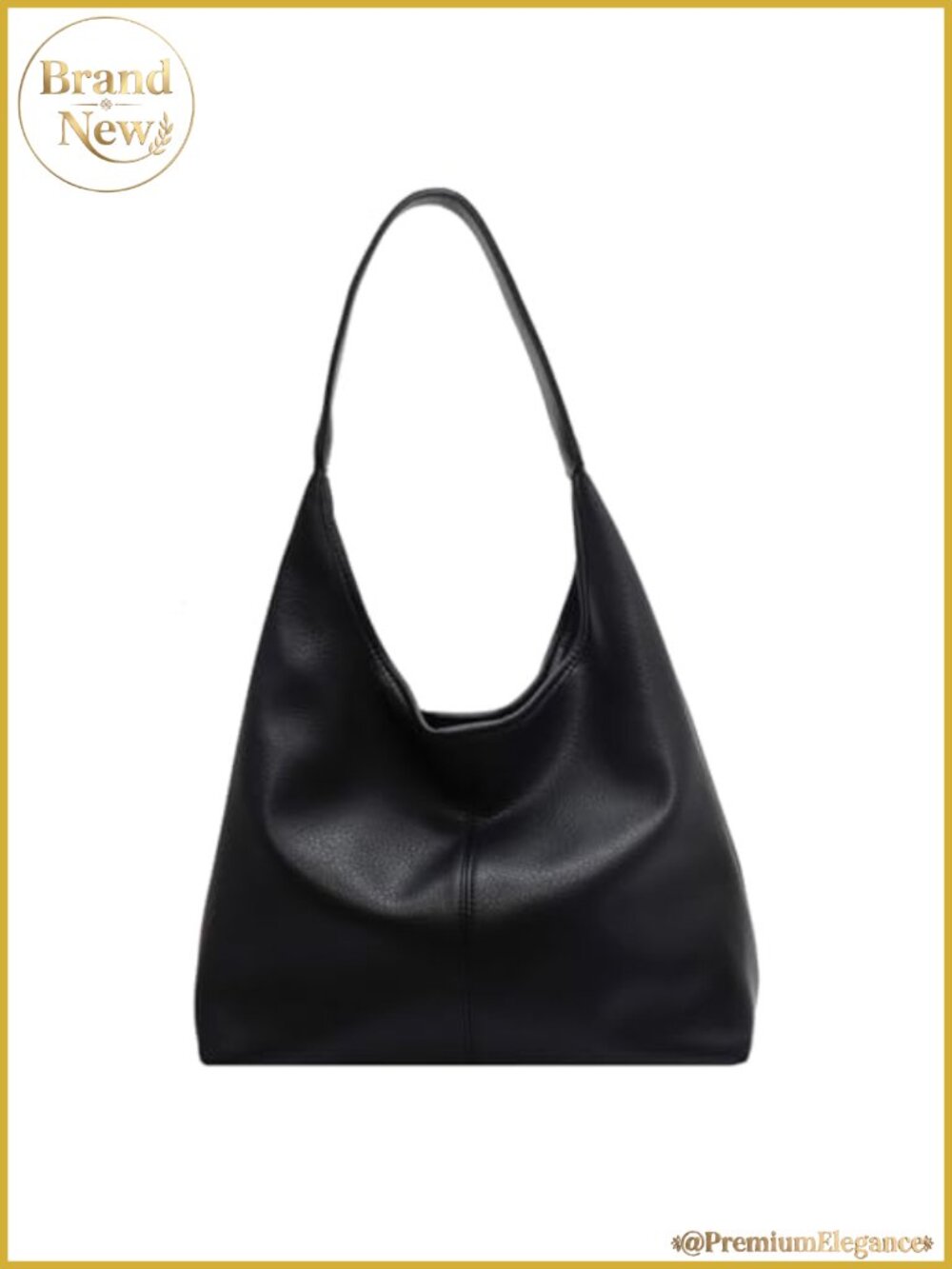 Women's Slouchy Hobo Tote Bag Set PU Leather Shoulder Handbag 2pcs Work Purse